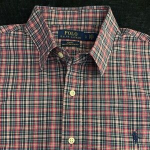 RL POLO LS Slim Fit 100% Cotton Stretch Plaid Shirt